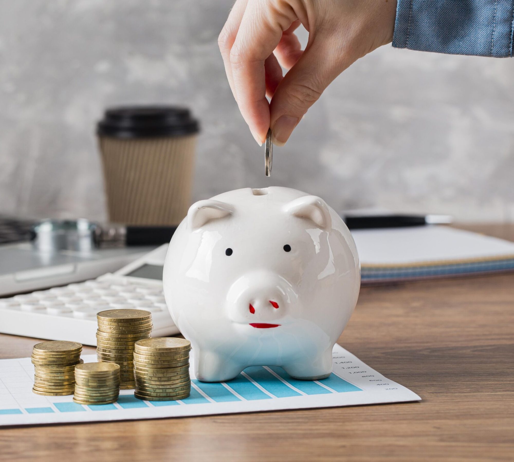 hand-putting-coin-in-piggy-bank-and-growth-chart